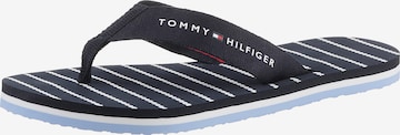 TOMMY HILFIGER T-Bar Sandals in Blue: front