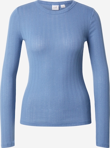 GAP - Camiseta 'ESSENTIAL POINTELLE' en azul: frente