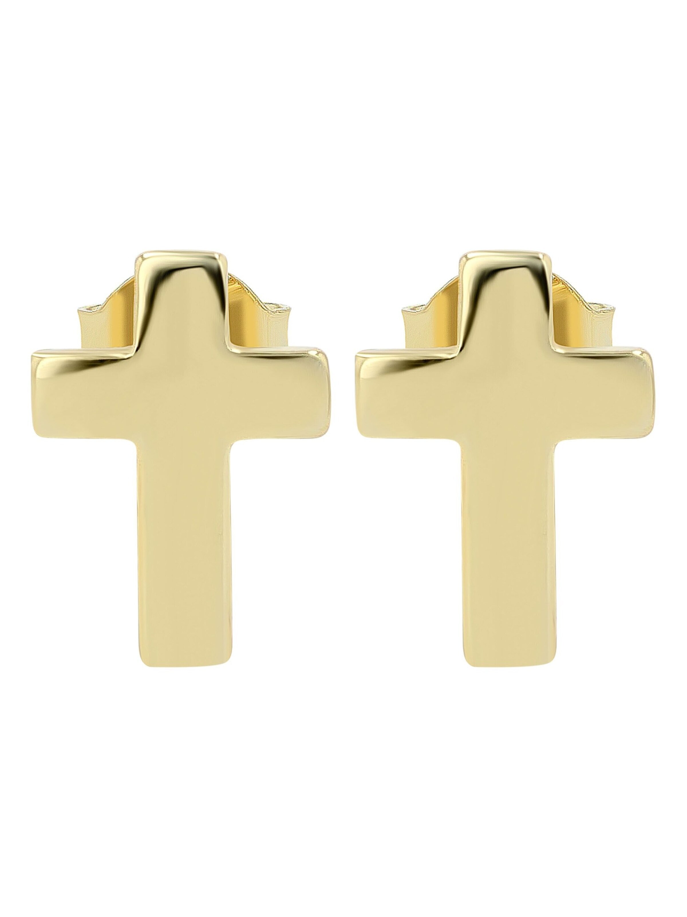 Akzent Earrings '"Judith" aus 925 Sterlingsilber, rhodiniert, langlebig' in Gold: front