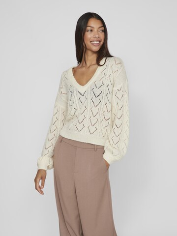 VILA Sweter 'Sela' w kolorze beżowy: przód