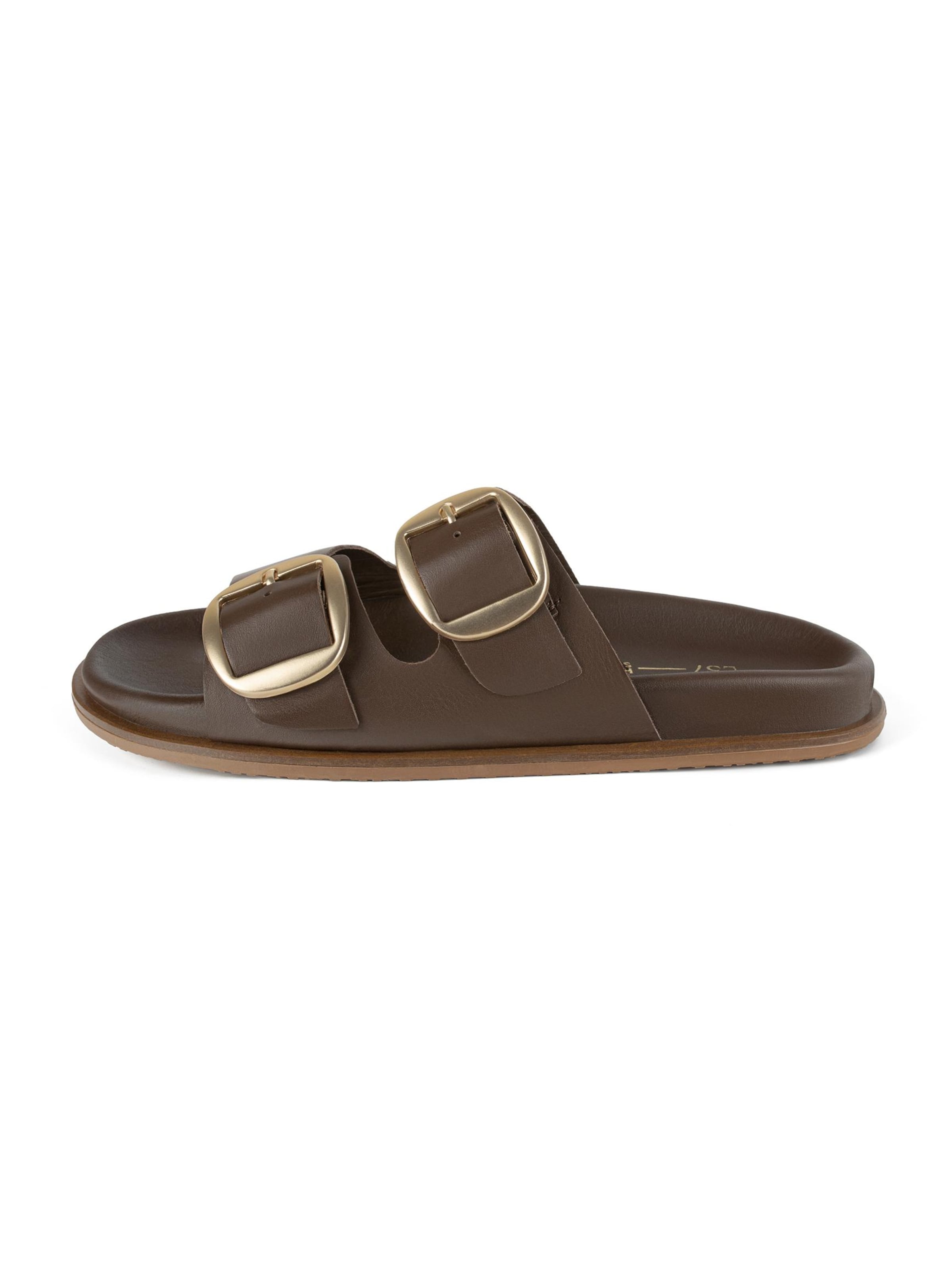 L37 HANDMADE SHOES - Zapatos abiertos 'SUMMER SOOTHE' en marrón: frente