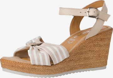 Sandales TAMARIS en beige : devant