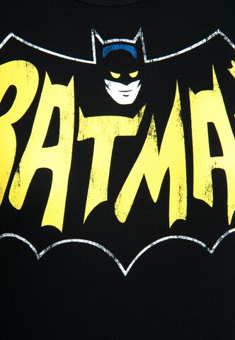 LOGOSHIRT T-Shirt 'Batman - Fledermaus' in Schwarz