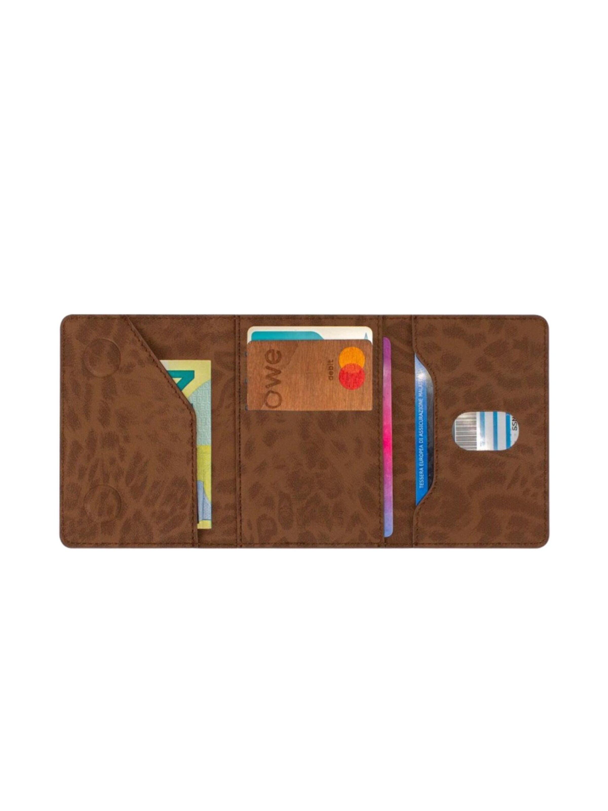Porte-monnaies 'Etres Smart Wallet - Flach • Animalier' Techmade en marron