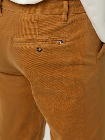 U.S. POLO ASSN. Normální Kalhoty ' UMDalmar ' – hnědá: zadní strana