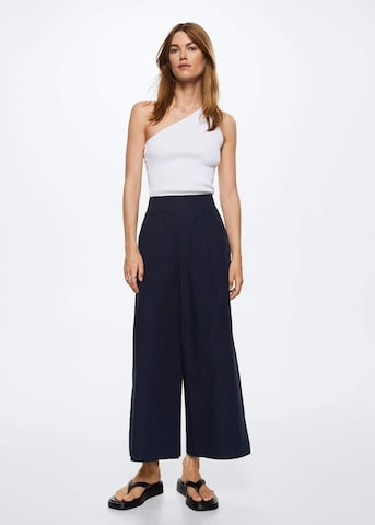 Wide Leg Pantalon à pince 'Trona-H' MANGO en bleu