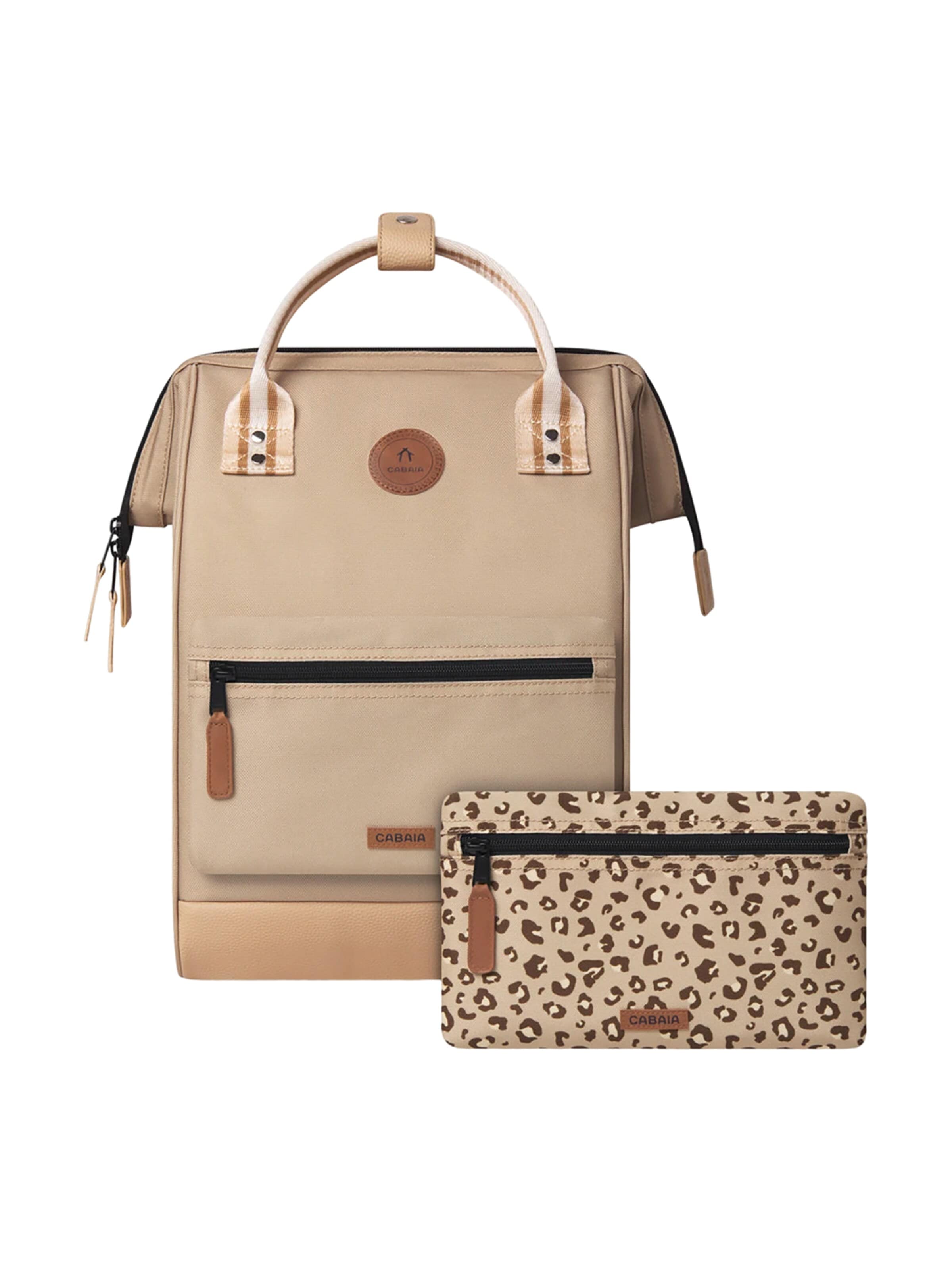 Cabaia Backpack 'Lobito M' in Beige: front