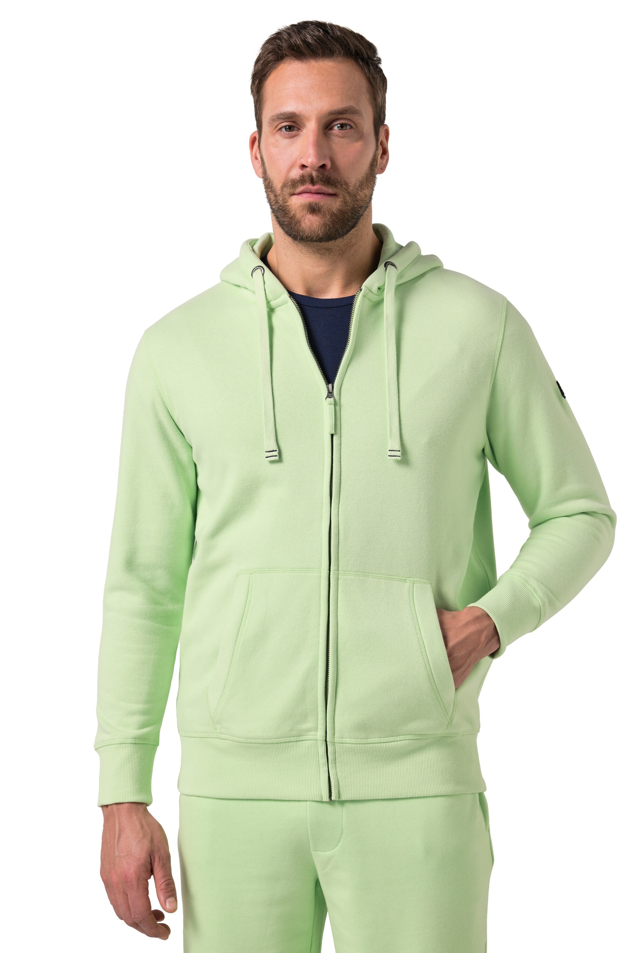 JAY-PI Sweat jacket in Green: front