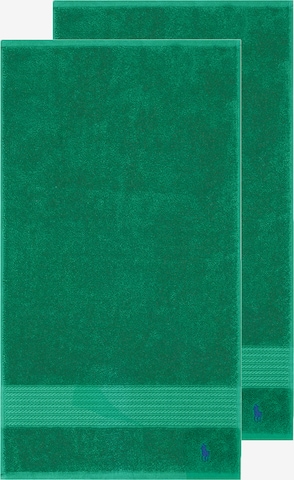 Ralph Lauren Home Towel 'Polo Player' in Green: front