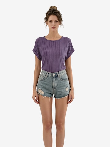 Yesfashion Shirt in Lila: Vorderseite