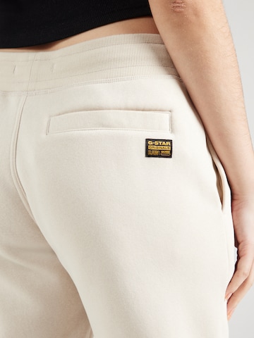 G-STARTapered Hlače 'Premium core 2.0' - bež boja