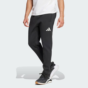 ADIDAS PERFORMANCE Tapered Sports trousers 'Benfica Seasonal' in Black: front