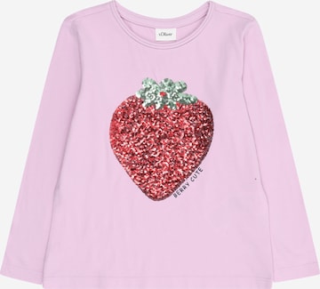 s.Oliver Shirt in Lila: Vorderseite