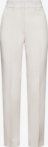 Regular Pantalon à plis ESPRIT en blanc : devant