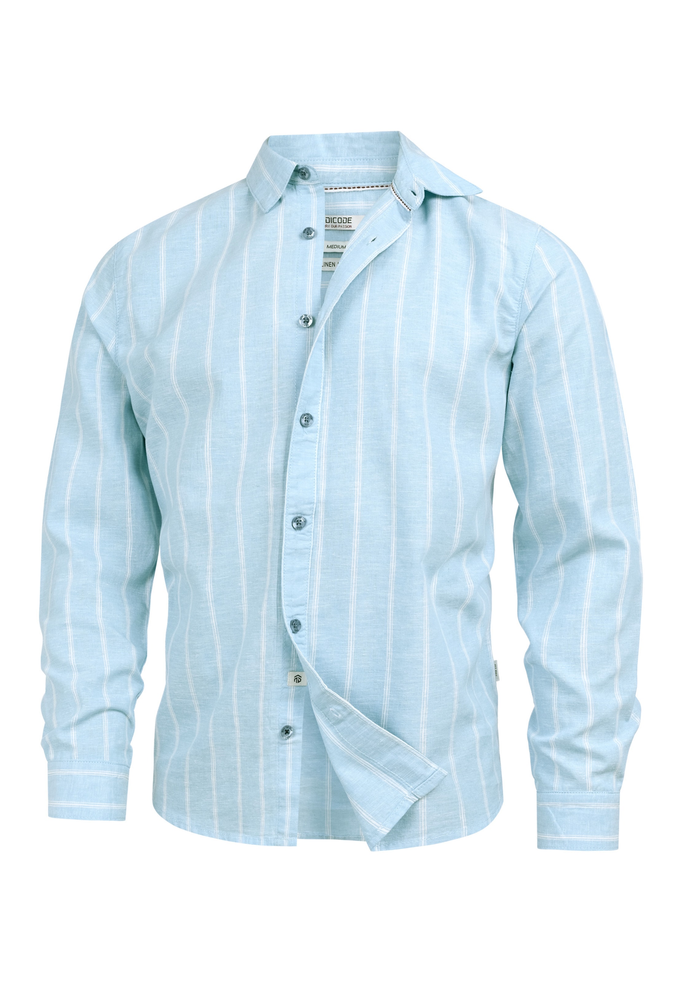 INDICODE JEANS Regular fit Business shirt 'Trypper' in Blue: front