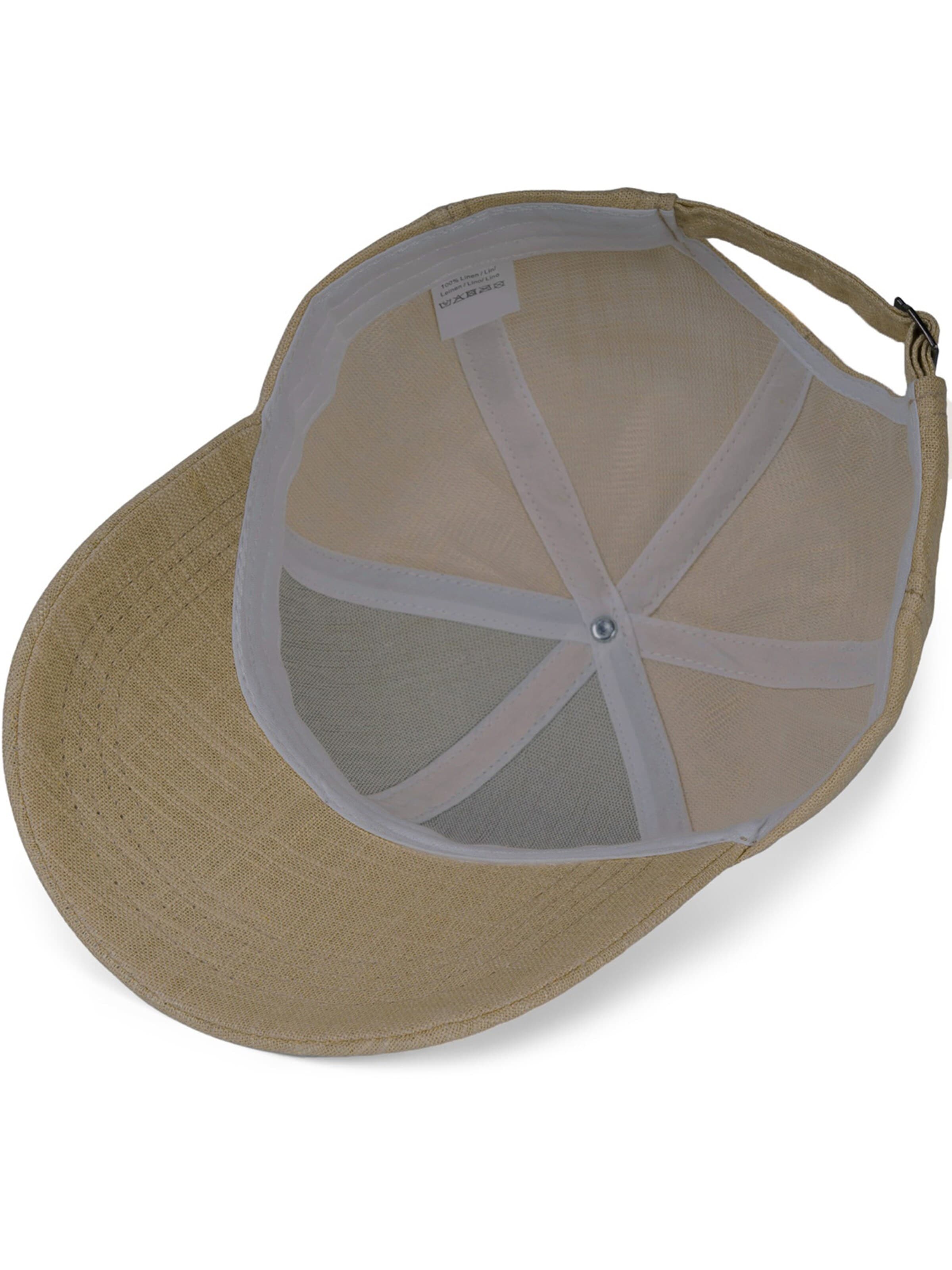 styleBREAKER Cap 'Leinen Baseball Cap' in Green