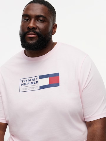 Tommy Hilfiger Big & Tall Tričko 'BRAND LOVE' – pink
