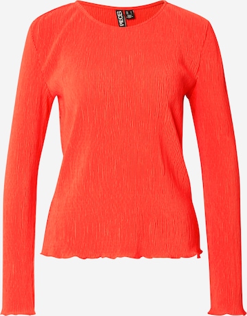 PIECES Shirts 'PCFLORA' i rød: forside