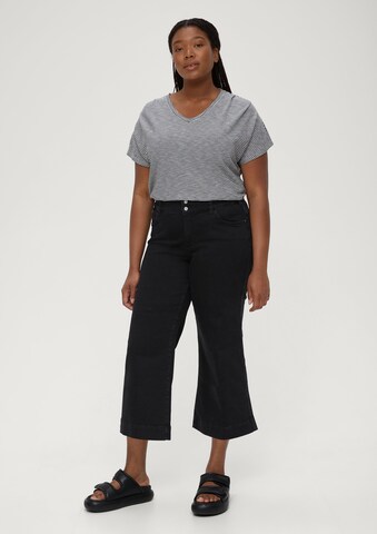 TRIANGLE Wide leg Jeans in Black