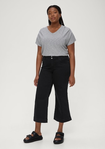 TRIANGLE Wide leg Jeans in Zwart