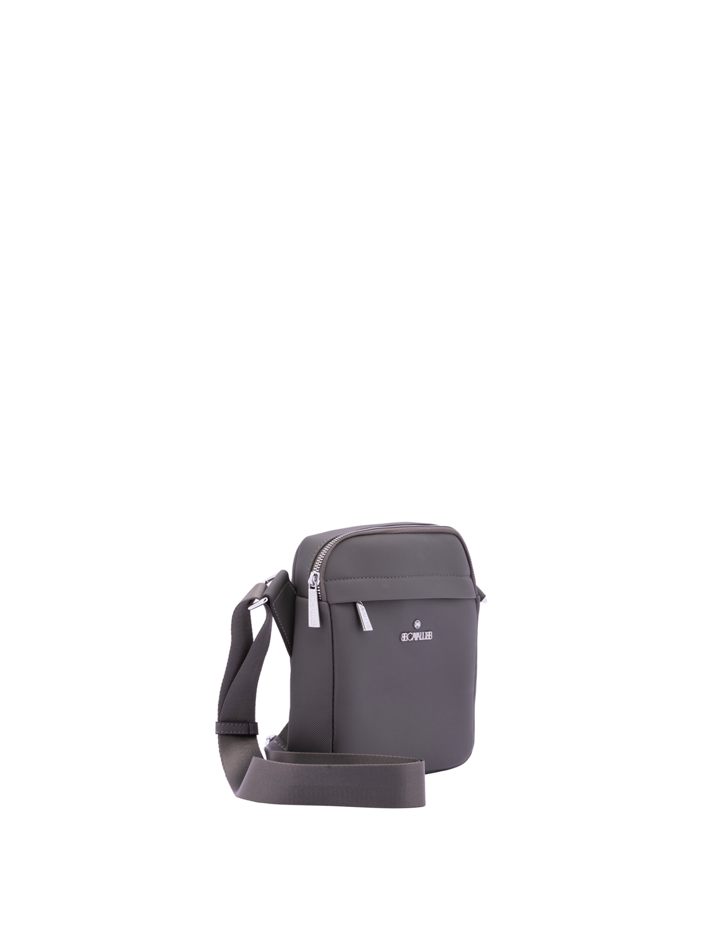 Borsa a tracolla 'Borsa a Tracolla B Cavalli Poliestere Zip Nera 19x21x6 cm' di B. Cavalli in grigio