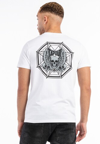 Tricou 'OCTAGON' de la Tapout pe alb