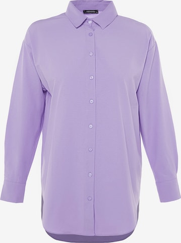 Chemisier Trendyol en violet : devant