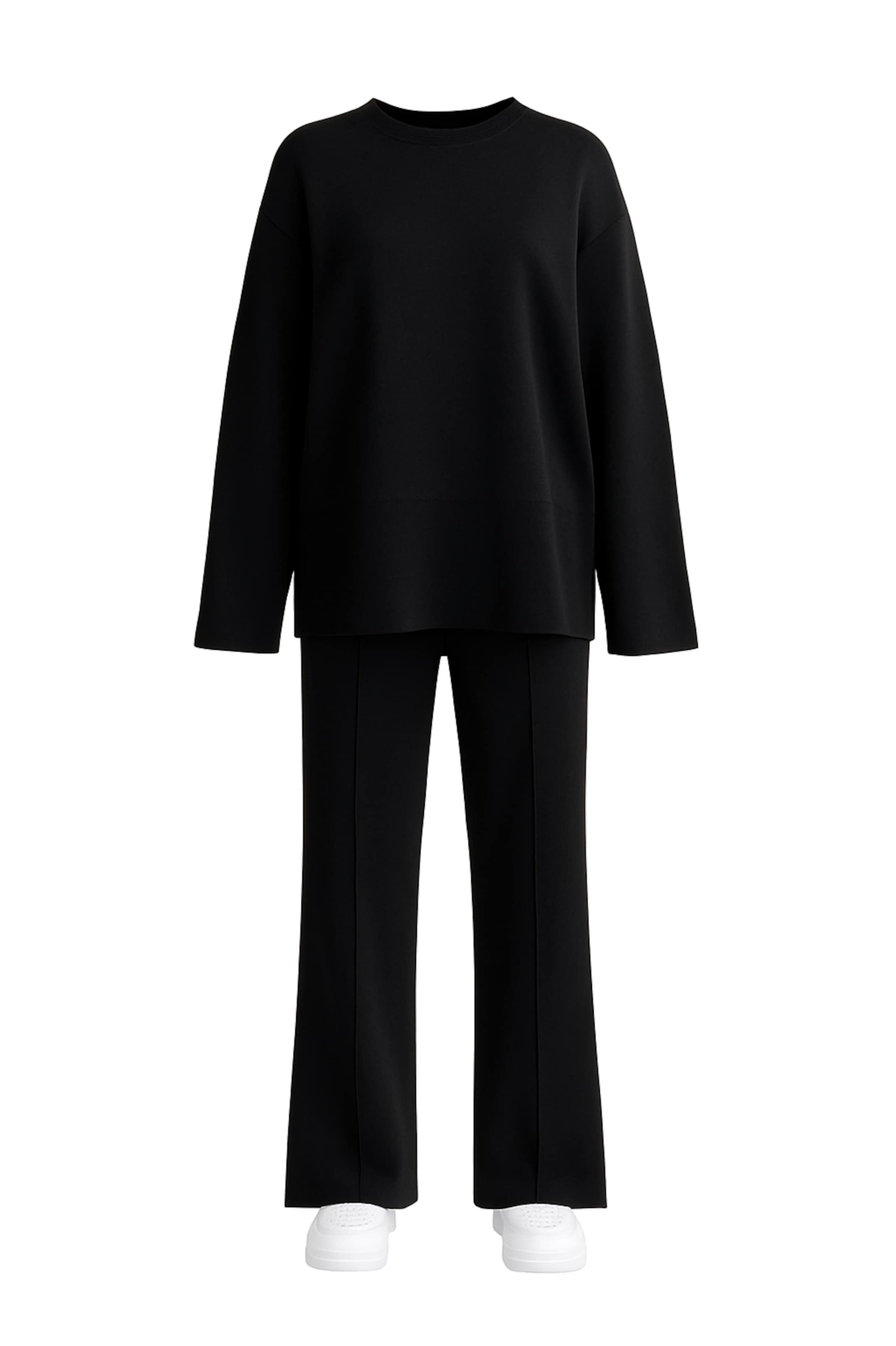 WOMAN VISION Hosenanzug in Schwarz: Vorderseite