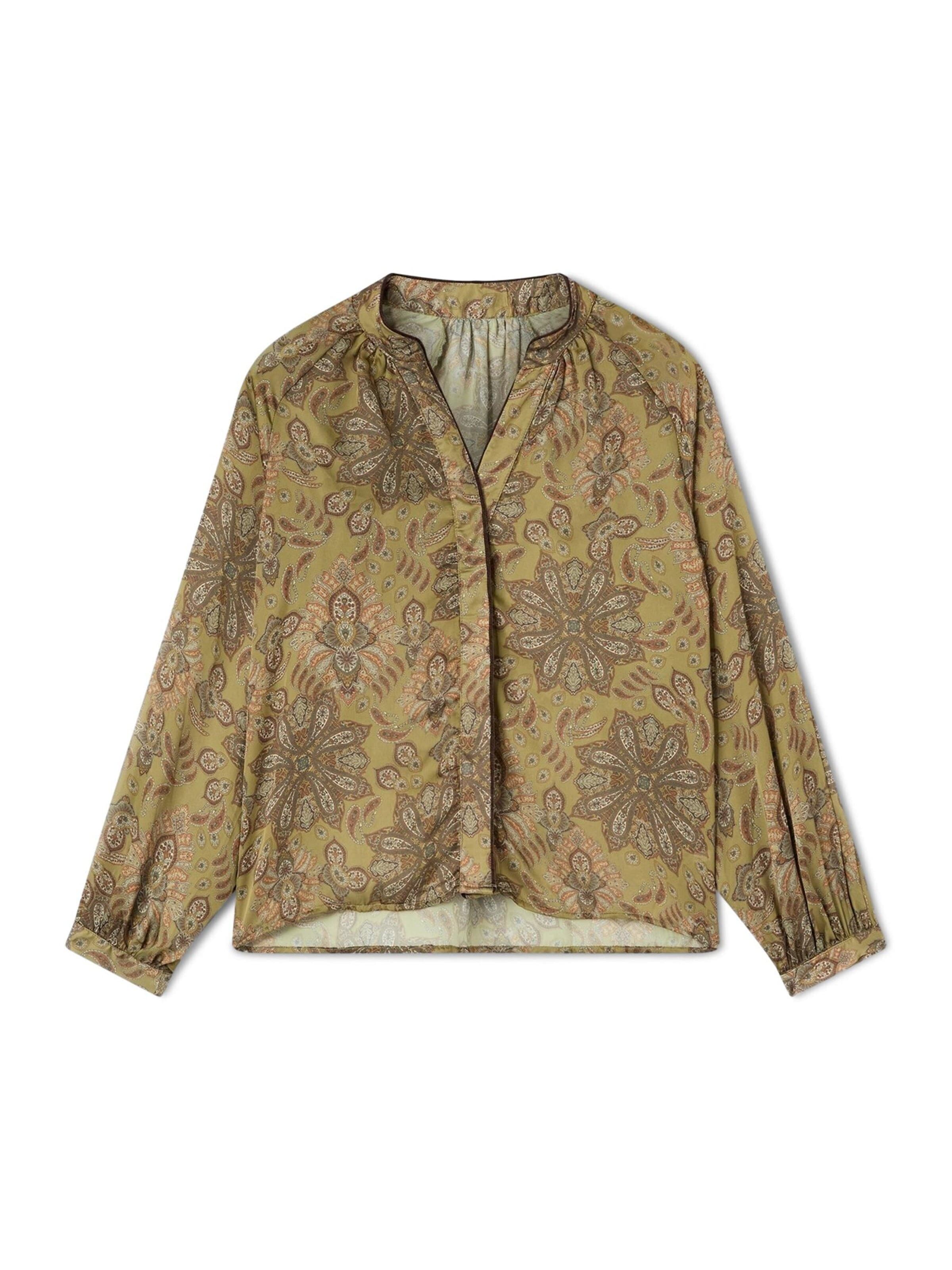 MOTIVI Blouse in Groen: voorkant