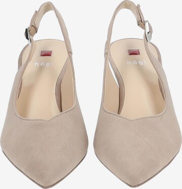 Décolleté sling di Högl in beige