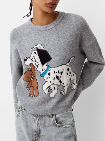 Pull-over Bershka en gris