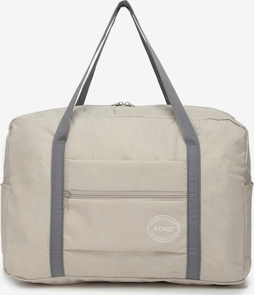 Kono Travel Bag in Beige: front