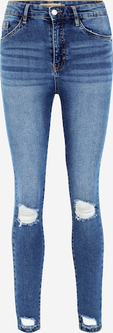 Skinny Jeans 'EMMA' de la Denim Project pe albastru: față