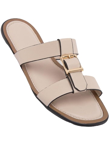 Limoya Mules 'Pfandrecht' in Beige: front