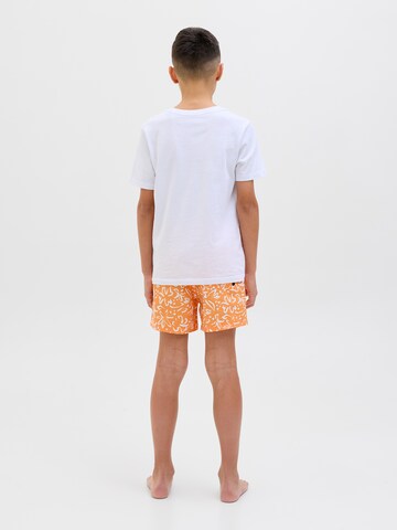Jack & Jones Junior Kratke kopalne hlače 'JPSTMAUI' | oranžna barva