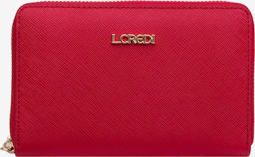 Portamonete 'Poema' di L.CREDI in rosso: frontale