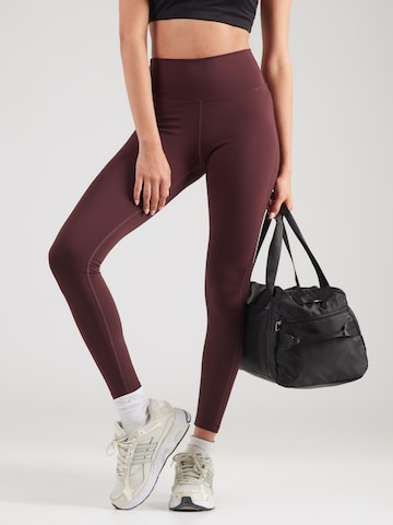 Skinny Pantaloni sportivi 'Pulse' di Hummel in marrone: frontale