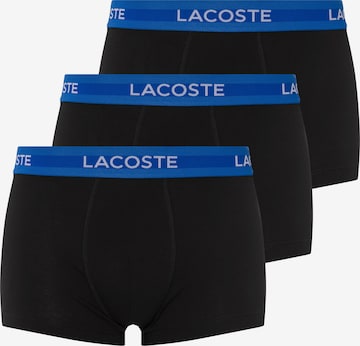 Boxers LACOSTE en noir : devant