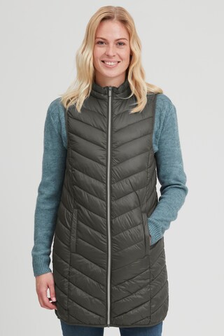 Fransa Vest 'FRBAPADDING 4' in Green: front