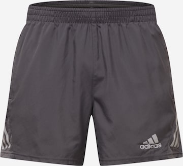 ADIDAS SPORTSWEAR Sports trousers 'Own the Run' in Grey: front