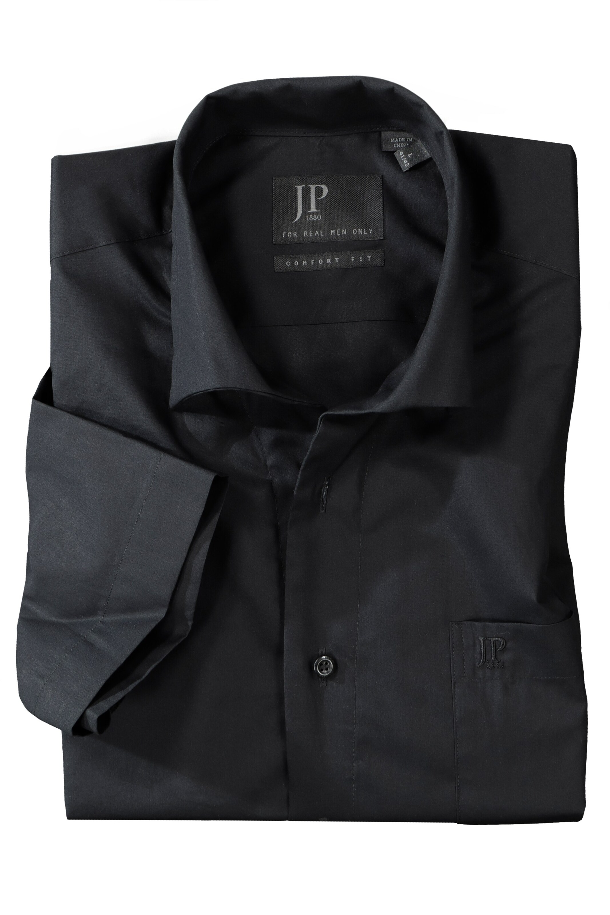 JP1880 Regular fit Button Up Shirt in Black