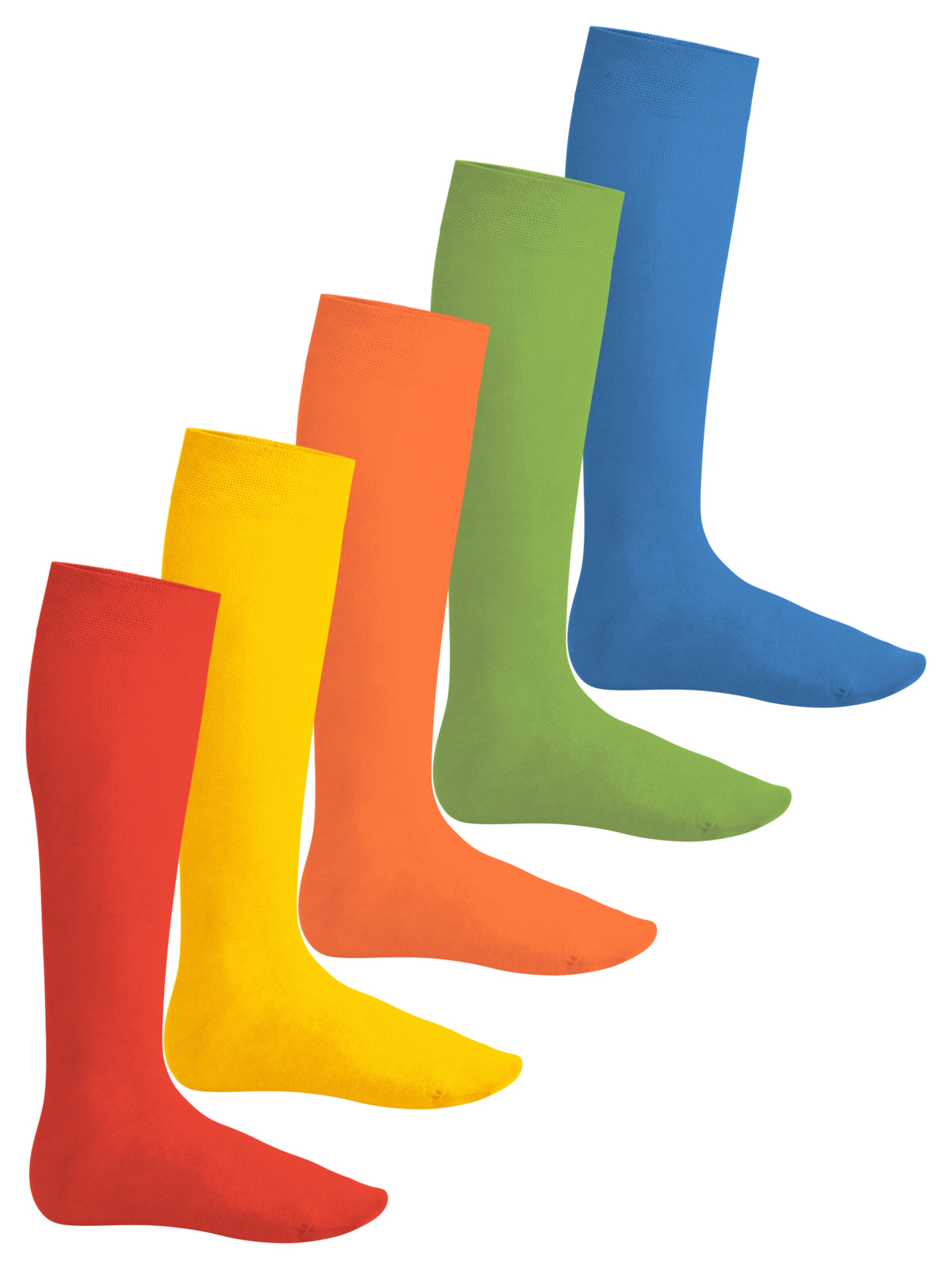footstar Kniestrümpfe 'EVERYDAY!'‌‌‌‌‌‌‌‌‌‌ in Gelb: Vorderseite