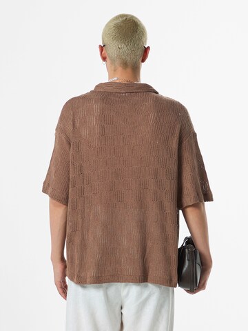 VAMOS CLO Comfort Fit Strickjacke in Braun