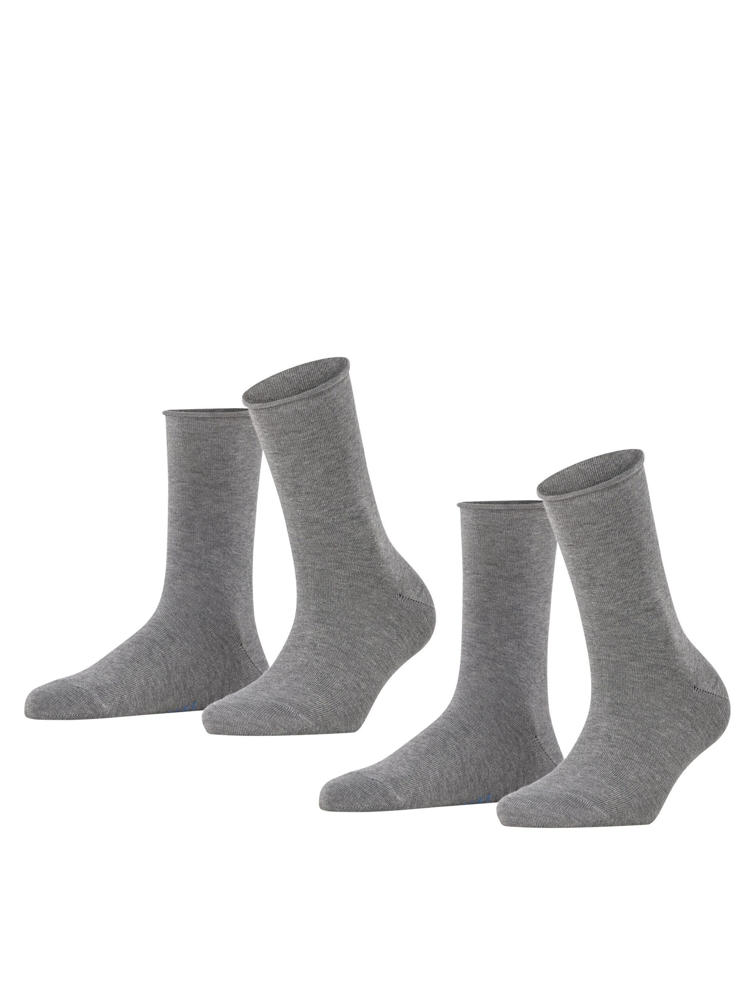FALKE Socken 'Happy 2-Pack'‌‌‌‌‌‌‌‌‌‌ in Grau: Vorderseite