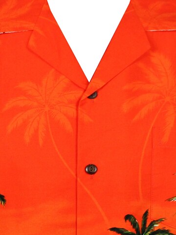 Pacific Legend Regular fit Button Up Shirt 'Papagei' in Orange