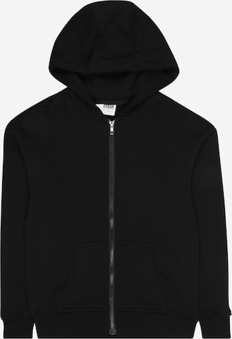 Urban Classics Kids Sweat jacket in Black: front