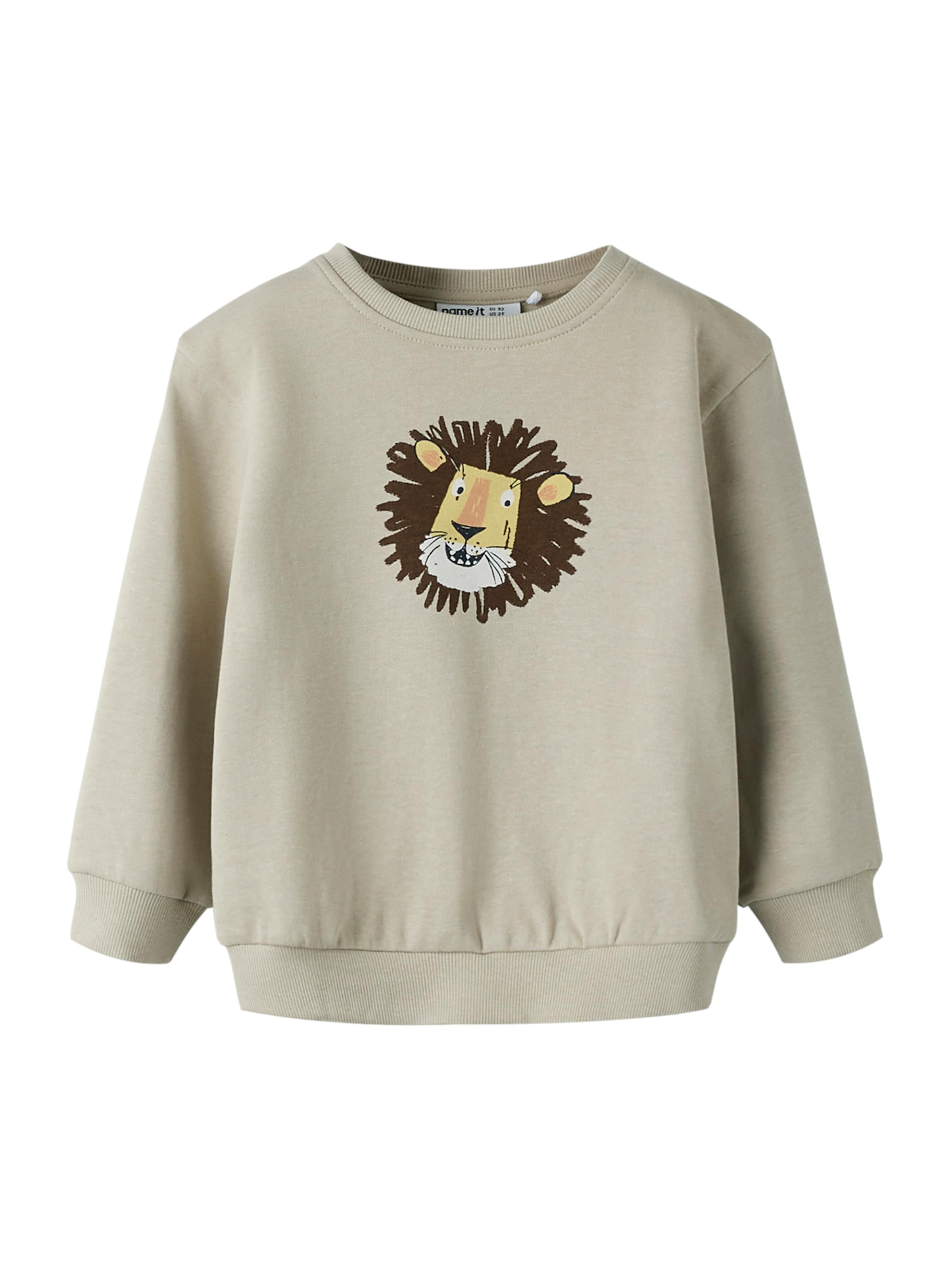 NAME IT - Sudadera 'NMMSAKU' en gris: frente