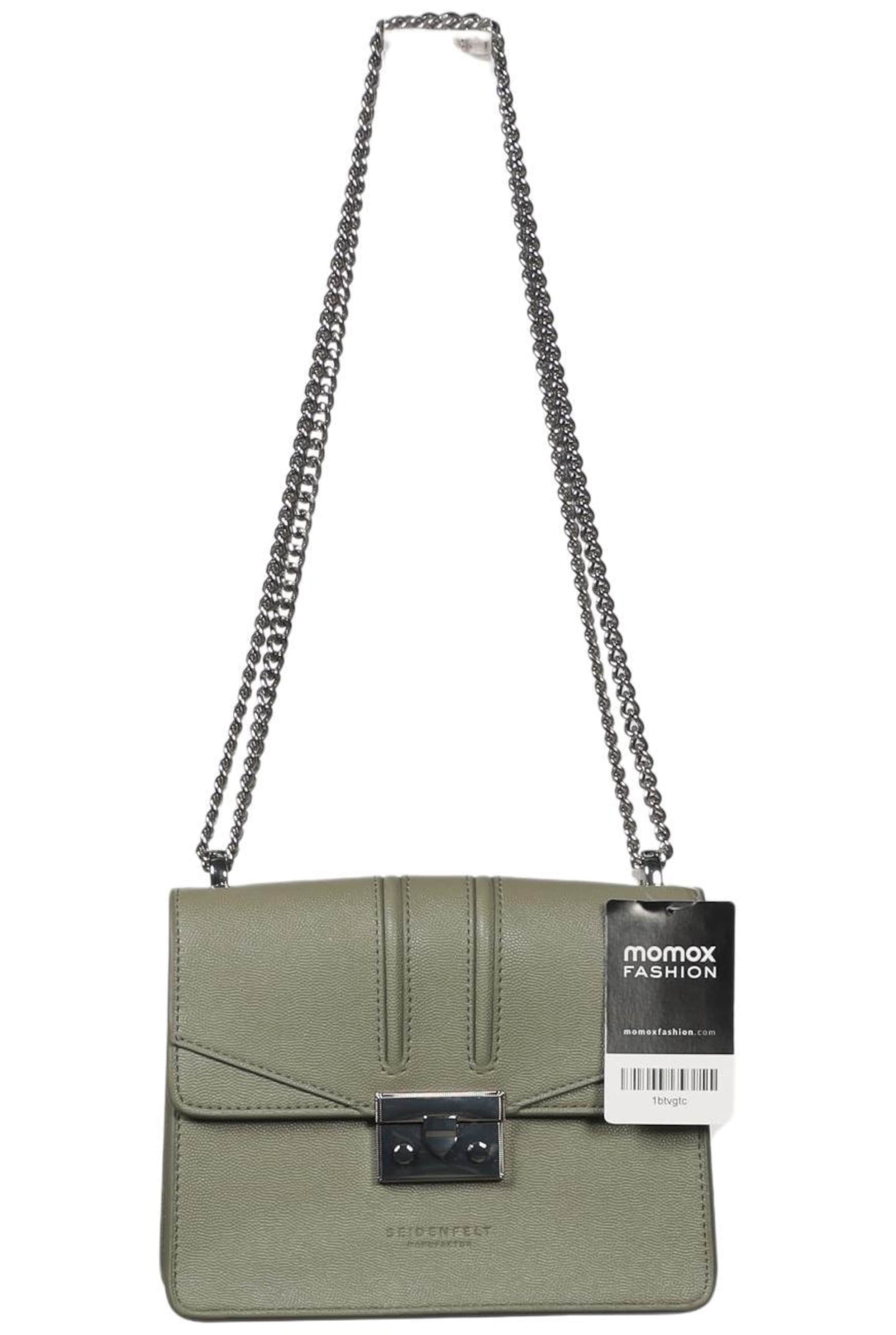 Seidenfelt Handtasche klein One Size in Grün: Vorderseite