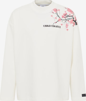 Carlo Colucci Sweatshirt 'Dragogna' in White: front