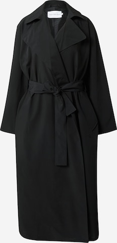 Calvin Klein Jeans Between-Seasons Coat in Black: front